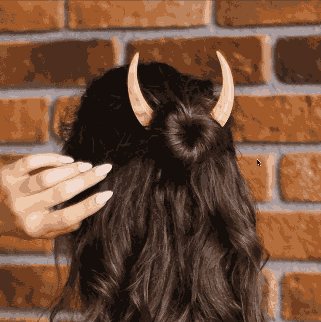 Handmade Wooden Crescent Moon Hairpin